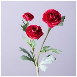 Цветок искусственный Lefard Ранункулюс красный 43см