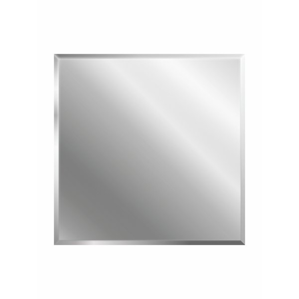 Плитка зеркальная Квадрат 20х20х0,4см серебро 4шт/кмп