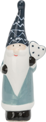 Фигурка керамическая Гном 12,7см, бело-голубой, SYTCC-3825004