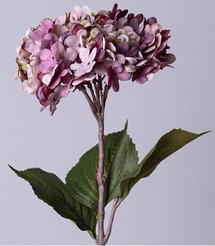 Цветок искусственный Гортензия лавандовая 60см