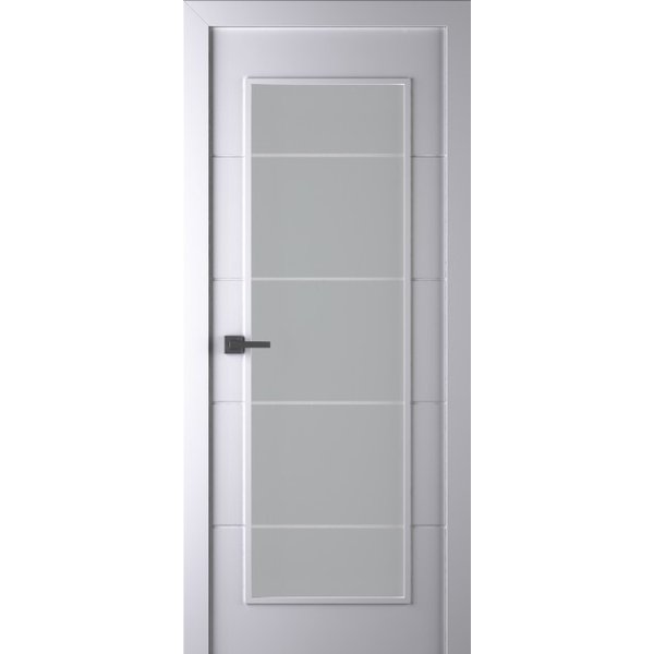 Дверь ДО Арвика белый 60х200 эмаль ПВДОщ с замком WS комп 2 с фурн.№14 мателюкс рис.42