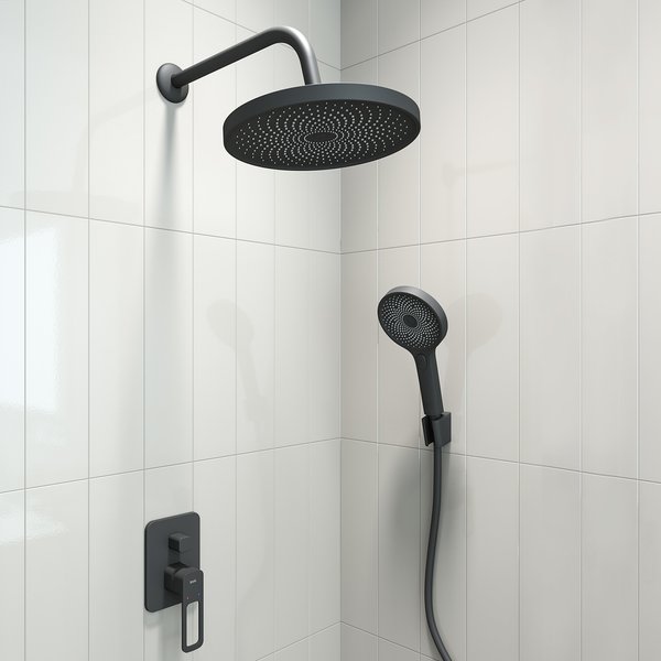 Смеситель для ванны/душа встраиваемый IDDIS Slide SLIBL00i67 на 2 потребителя, черный