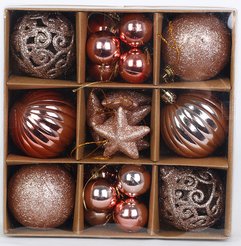 Набор украшений 26шт 3-6см розовое золото SYQH-0125334