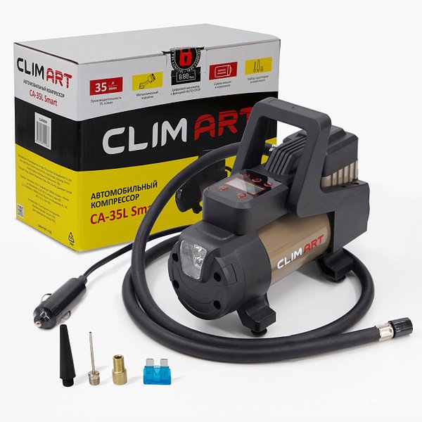 Компрессор автомобильный Clim Art CA-35L Smart 168Вт 35л/мин