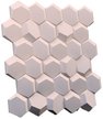 Панель гипсовая 3D Соты, 500х500мм (0,5м²/уп)
