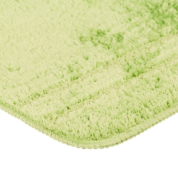 Коврик для ванной комнаты 50х80см Solo зеленый, микрофибра