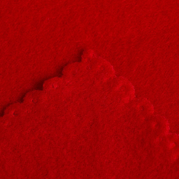 Плед флисовый красный 150х130см