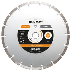Диск алмазный по бетону RAGE HQ 230х22мм