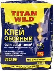 Клей обойный флизелиновый Titan Wild в мягкой упаковке 200г