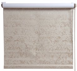 Штора ролет Венеция 80х160см Блэкаут коричневое золото