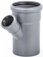 Тройник для внутренней канализации Lammin d110х50мм/45°
