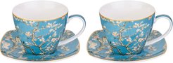Набор чайный Lefard Art Collection Цветущие ветки миндаля на 2 персоны 250мл фарфор