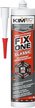 Клей-герметик гибридный Жидкая резина KIM TEC Fix One Белый (405г)