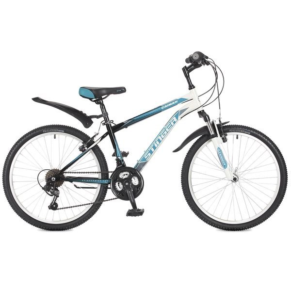 Велосипед Stinger 24" Caiman 12,5" синий TZ30/TY21/RS35 117367