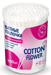 Палочки ватные Cotton Flower 100 шт, стакан
