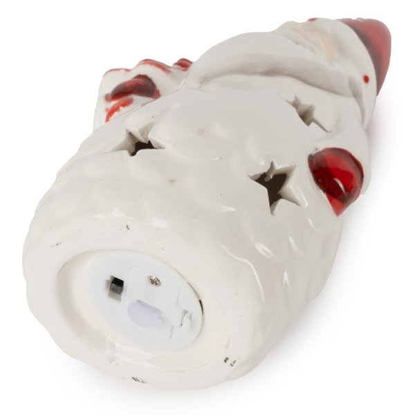 Фигура керамическая Дед Мороз 17см LED(работает от батареек) SYTCB-582213