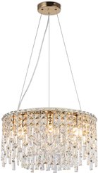 Люстра подвесная с хрусталем TR5453/8 GD/CL золото/прозрачный E14/8 max 40W D470х245/1000