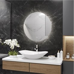 Зеркало Ajour ECO D70 с сенсором и холодной подсветкой
