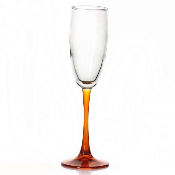 Бокал для шампанского Энжой оранж.ножка 175мл 1шт PSB 44688УБСЛ1
