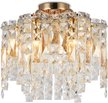 Люстра потолочная с хрусталем TR5471/6 GD/CL золото/прозрачный E14/6 max 40W D400х350