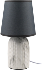 Светильник настольный ARTSTYLE HT-529WGY E14 белый/серый, керам./ткань 