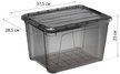 Контейнер д/хранения Idea КИП 15,5л 37,5х28,5х23см с крышкой,с замками, черный ПП