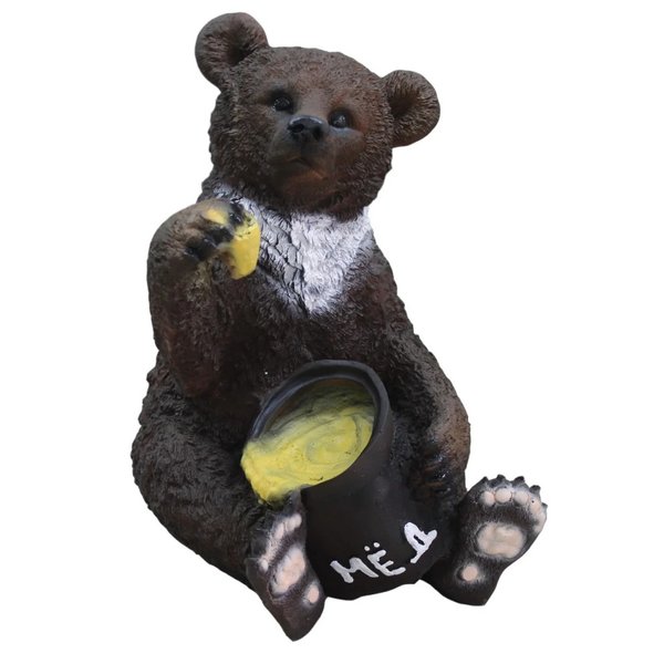 Фигурка садовая Медведь с медом 37x60см