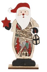 Украшение из дерева Дед Мороз 12,5х4х21см SYMZPA-4421135