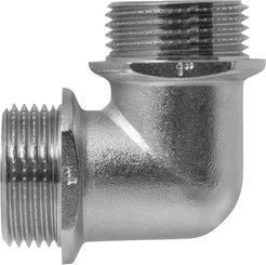 Угольник латунный 1" с ограничителем, наружная резьба