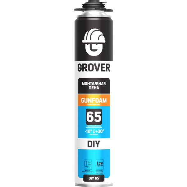 Пена монтажная профессиональная Grover DIY65 всесезонная (750мл)