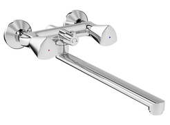 Смеситель для ванны с длинным изливом с керамическим дивертором Bounce IDDIS BOUSBL2i10WA