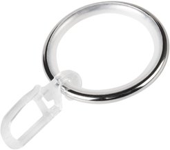 Кольца D25 бесшумное с крючком Хром (уп 10шт)