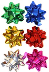 Набор бантов 6шт 6см из ленты разных цветов шириной 1,3см SY18GS-34