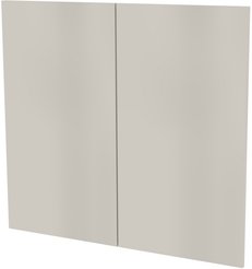 Комплект фасадов (2 фасада) ЛДСП навесной Микс 79,6х71,6х1,6см Дымчато-серый