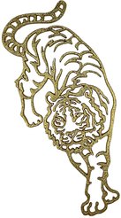 Украшение подвесное Тигрик 3 120х120х3мм Золото