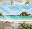 Фотообои Райский уголок 300х270см виниловые на флизелиновой основе
