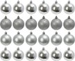 Набор шаров 24шт 6см серебро (глянец: 12шт, матовые: 6шт, глиттер: 6шт) JNPM25-02-S Набор шаров 24шт 6см серебро (глянец: 12шт, матовые: 6шт, глиттер: 6шт) JNPM25-02-S