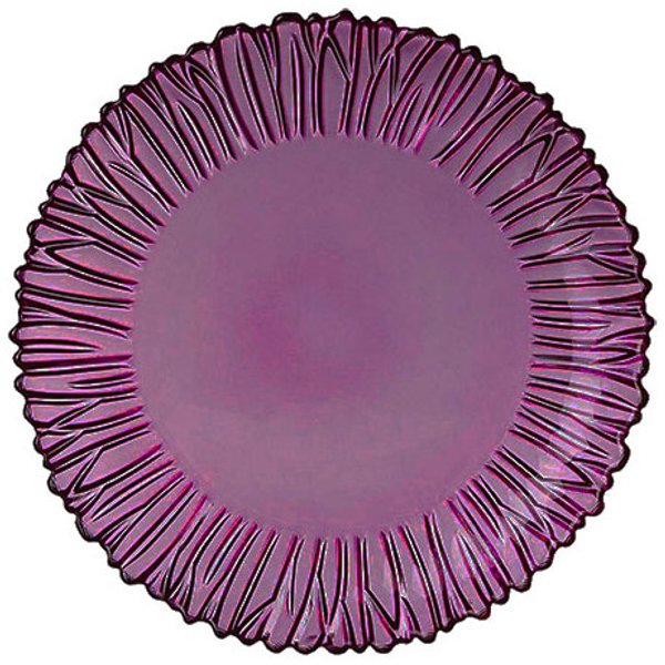 Блюдо д/сервировки в упаковке Pasabahce Ametist 31,5см фиолетовый, стекло