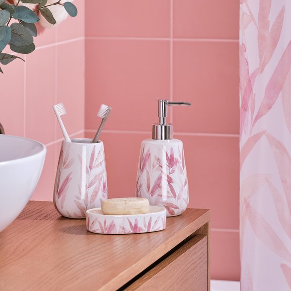 Стакан для зубных щеток Akvarel, розовый