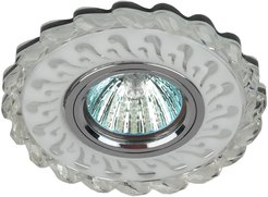 Светильник c подсветкой ЭРА DK LD36 SL/WH MR16 прозрачный