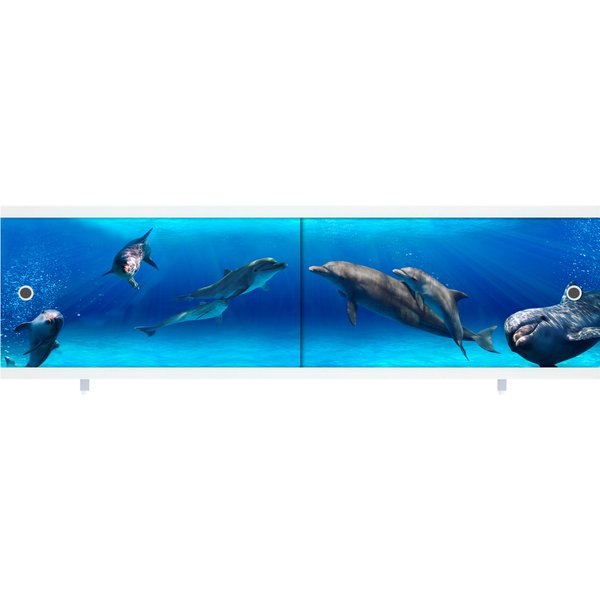 Экран  Ультра легкий Арт 1,68 Дельфины