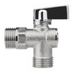 Кран латунный угловой MasterProf Compact 1/2"х1/2" наружная резьба,ручка сверху