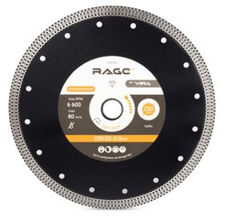 Диск алмазный по керамограниту RAGE 230х2х22мм