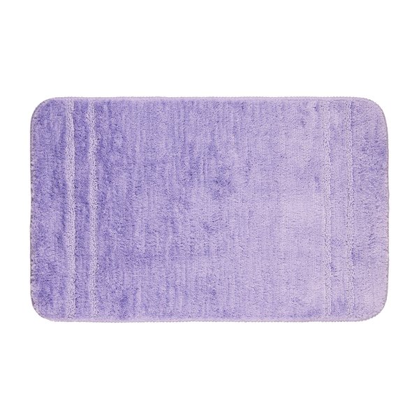 Коврик для ванной комнаты 50х80см Solo фиолетовый, микрофибра