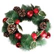 Венок новогодний 30см с шарами и шишками SYWA-032117