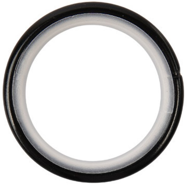 Кольцо D20 с пластиковой вставкой Черный