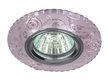 Светильник c подсветкой ЭРА DK LD16 PK/WH MR16 розовый