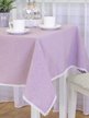 Скатерть с отделкой кружевом 110х140 лиловый