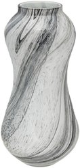 Ваза Вещицы Эбру стекло серый 30см 