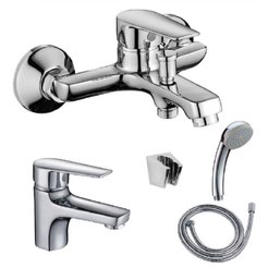 Набор смесителей Orange Loop M26-311cr с душевыми аксессуарами